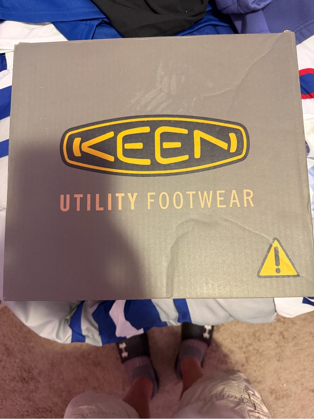 KEEN Utility Footwear Box - Gray with Yellow Logo